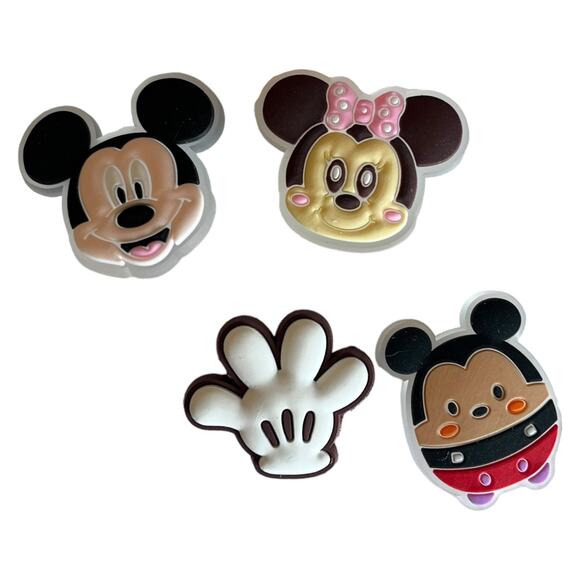 Mickey Mouse SHOE CHARMS 8pc for Croc Clogs Zip Bags Donald Duck Minnie Mouse - Picture 4 of 6